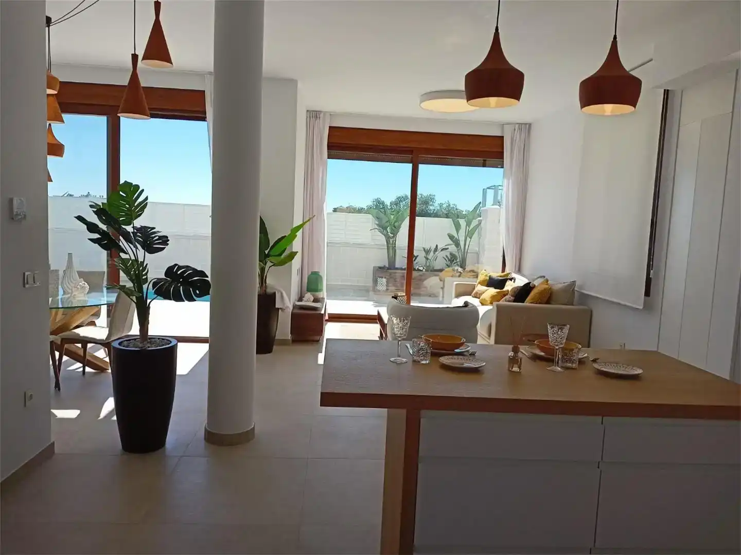 Living room of Houses for sale in Vera  with Swimming Pool