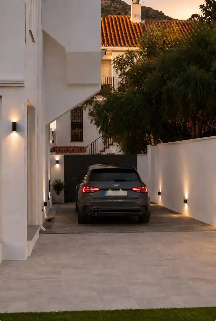 Parking of Houses for sale in Marbella  with Air Conditioner, Swimming Pool and Balcony