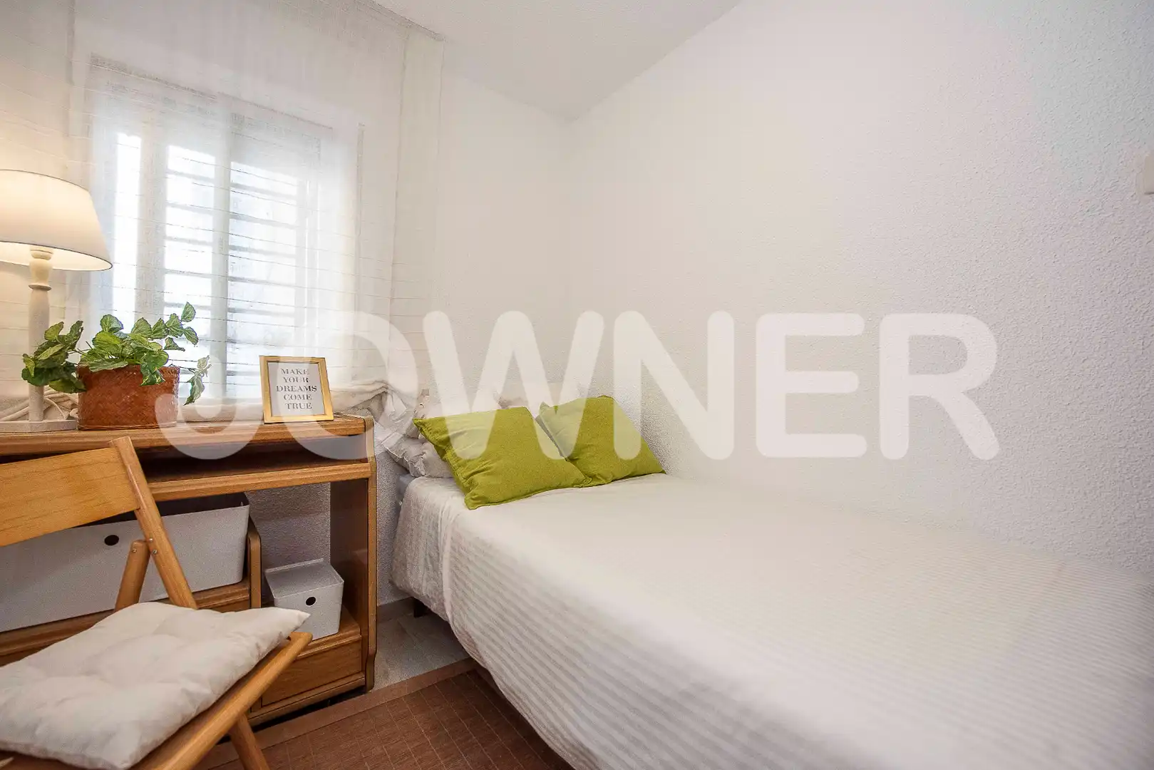 Schlafzimmer von Wohnung zur Miete in Madrid mit Heizung, Möbliert und Ofen