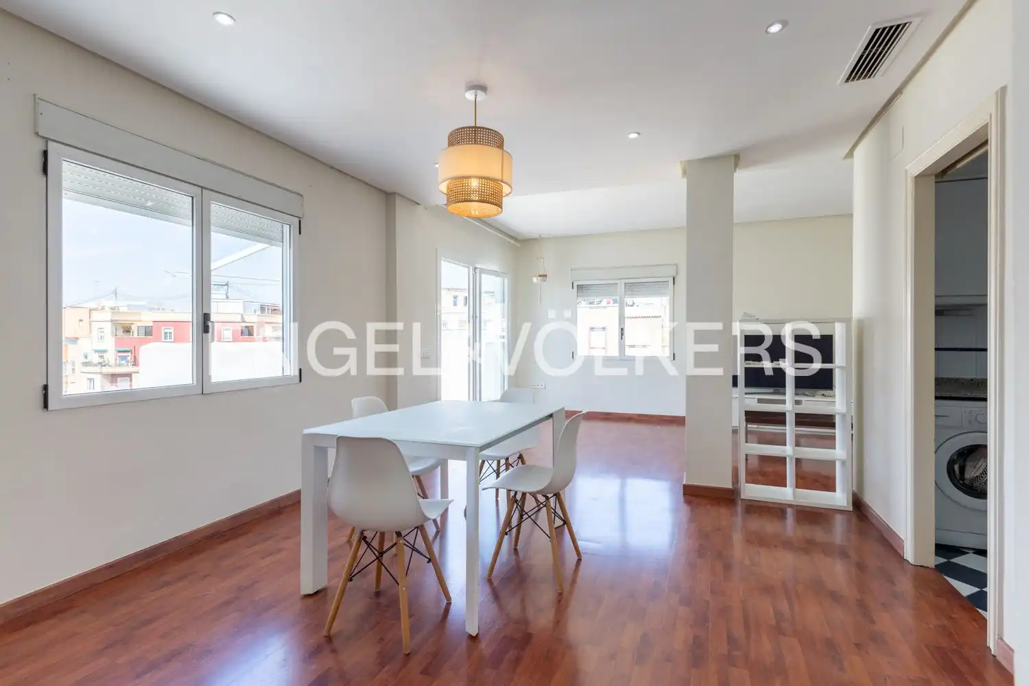 Comedor de Ático de alquiler en Valencia con Aire acondicionado, Calefacción y Parquet