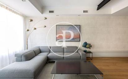 Living room of Flat for sale in  Madrid Capital  with Air Conditioner, Heating and Furnished