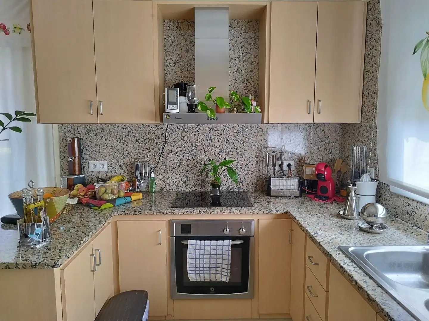 Cocina de Casa o chalet en venta en Riudellots de la Selva con Aire acondicionado, Calefacción y Jardín privado