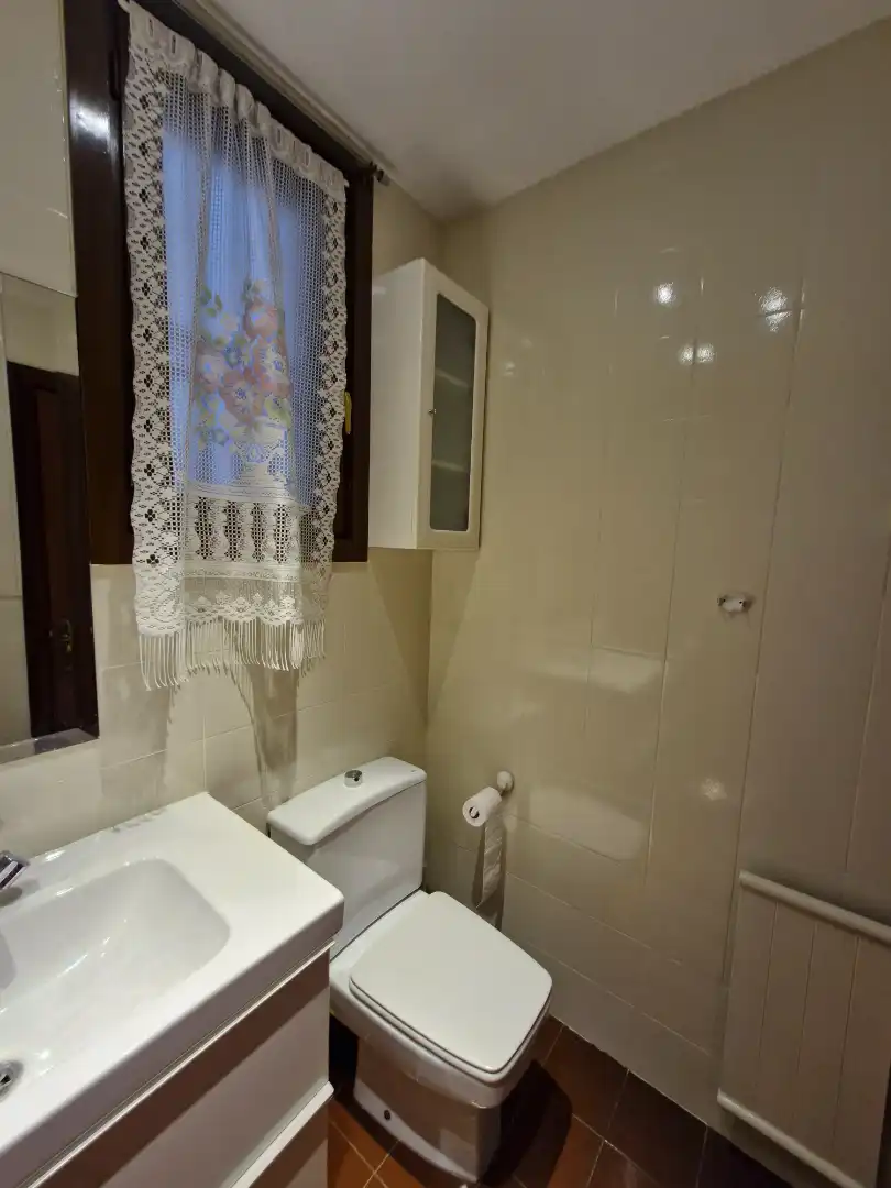 Baño de Piso de alquiler en Bilbao  con Calefacción, Parquet y Amueblado
