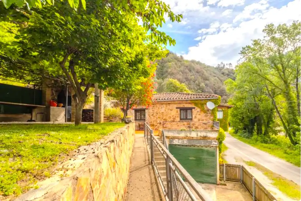 Vista exterior de Casa o chalet en venta en Osor con Calefacción, Jardín privado y Terraza