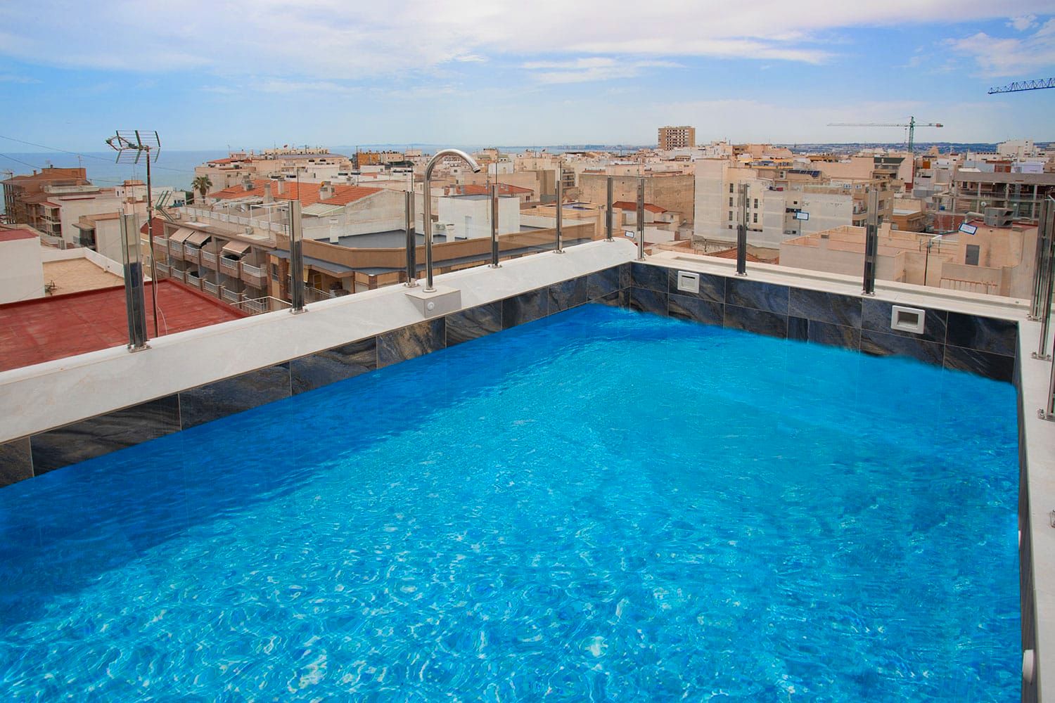 Swimming pool of Flat for sale in Torrevieja  with Air Conditioner, Heating and Terrace