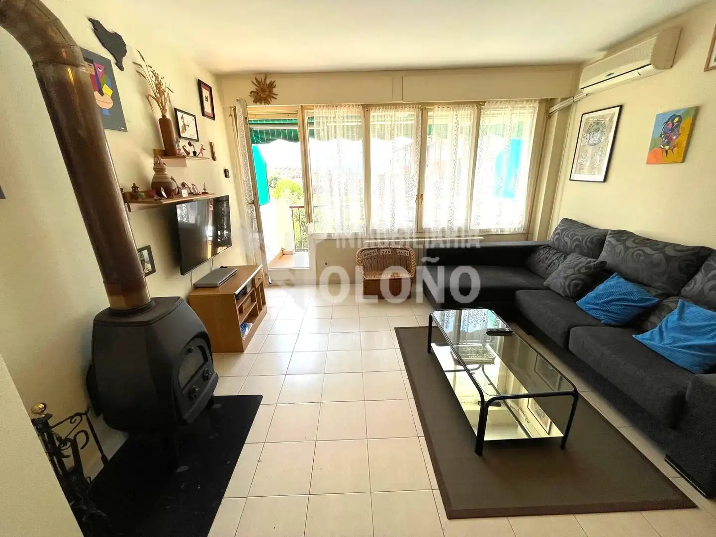 Wohnzimmer von Maisonette zum Verkauf in Labastida / Bastida mit Klimaanlage, Heizung und Parkett