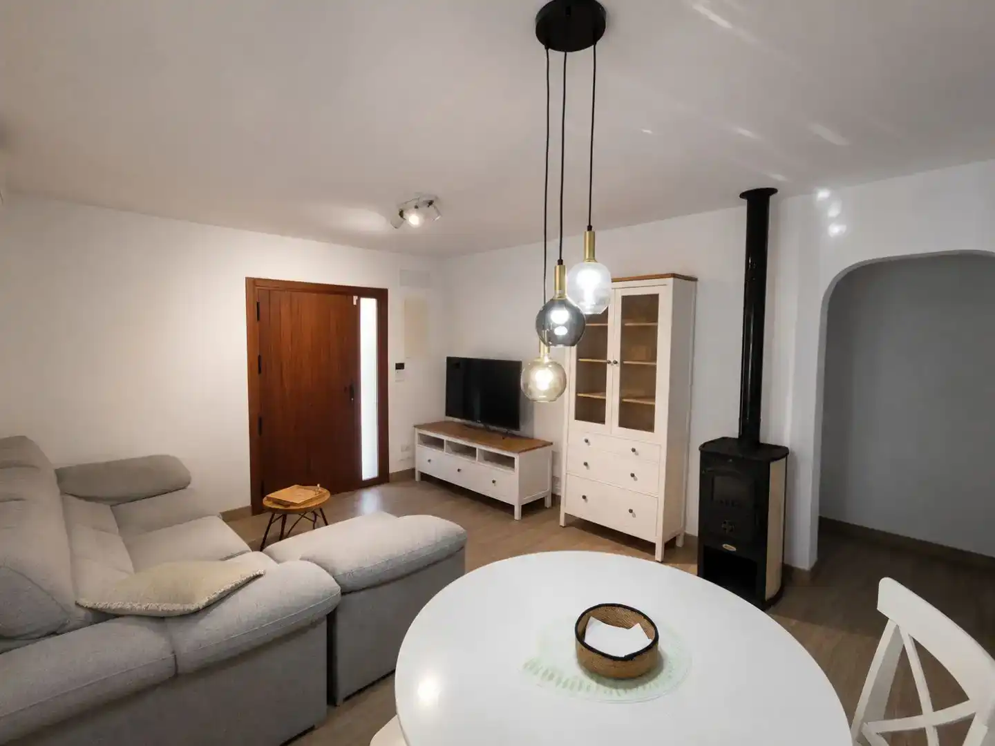 Sala de estar de Casa o chalet en venta en Santa Eulària des Riu con Aire acondicionado, Jardín privado y Trastero