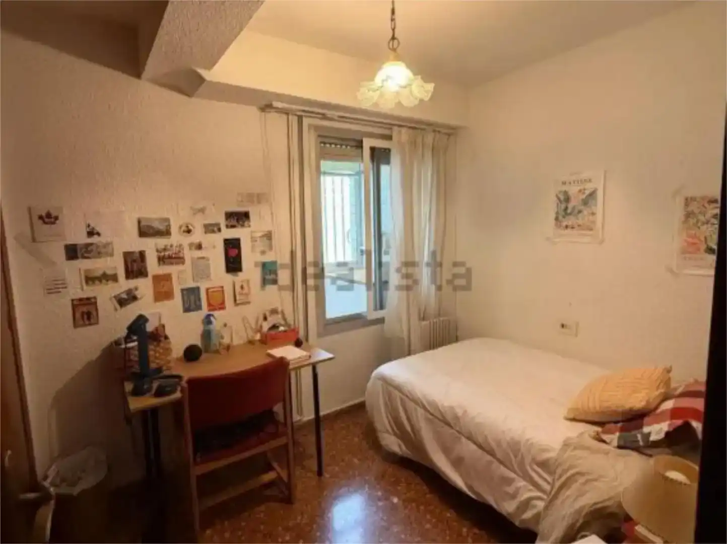 Schlafzimmer von Wohnung zur Miete in  Valencia Capital mit Klimaanlage und Balkon
