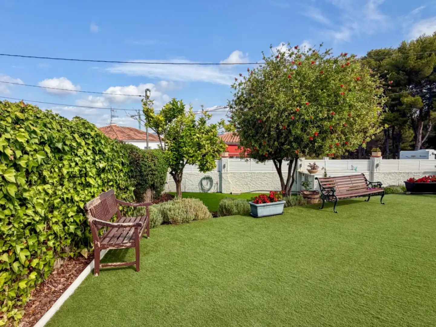 Jardín de Casa o chalet de alquiler en Sant Pere de Ribes con Aire acondicionado, Calefacción y Jardín privado