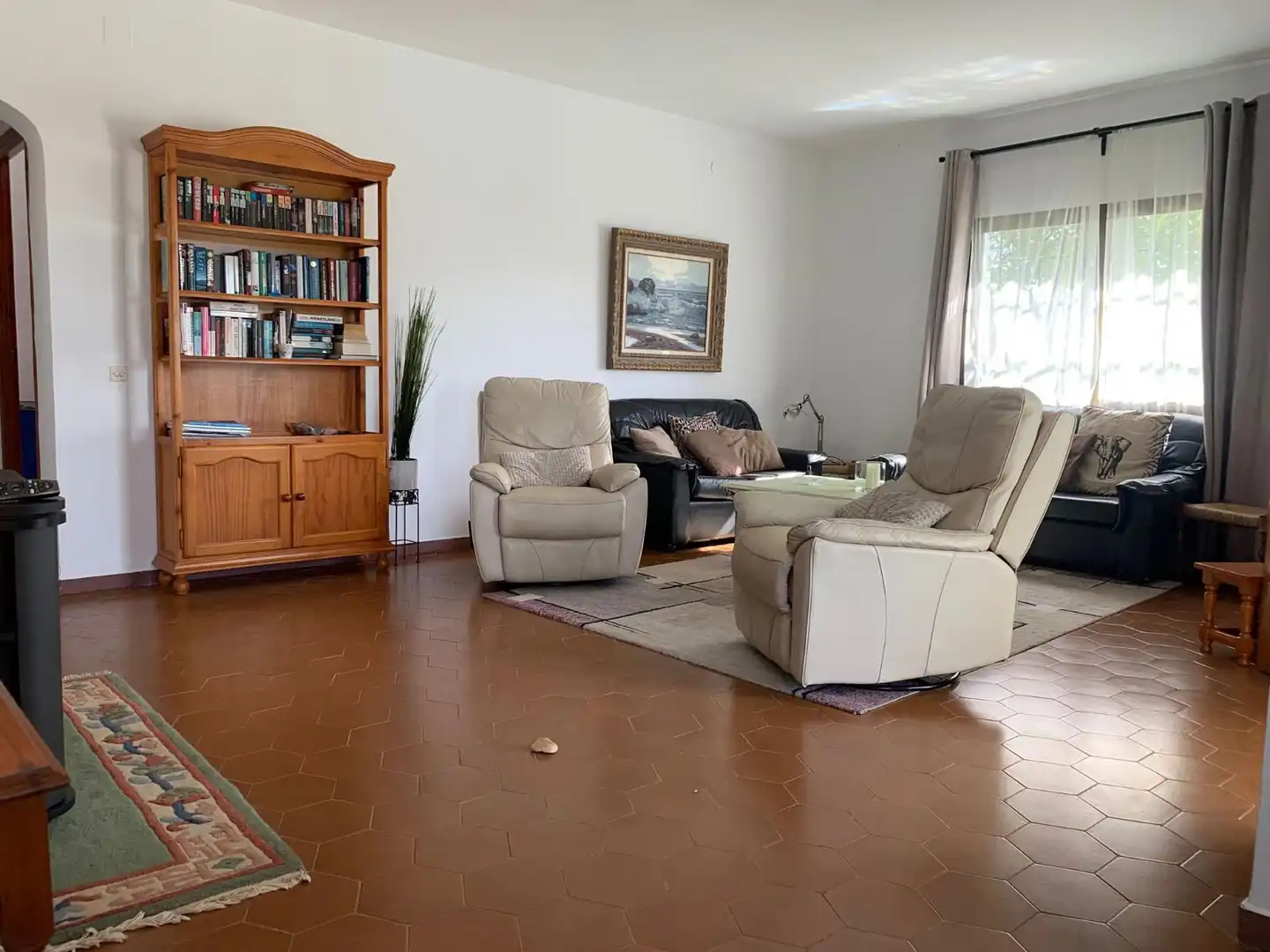 Sala de estar de Casa o chalet en venta en Mijas con Aire acondicionado, Jardín privado y Trastero