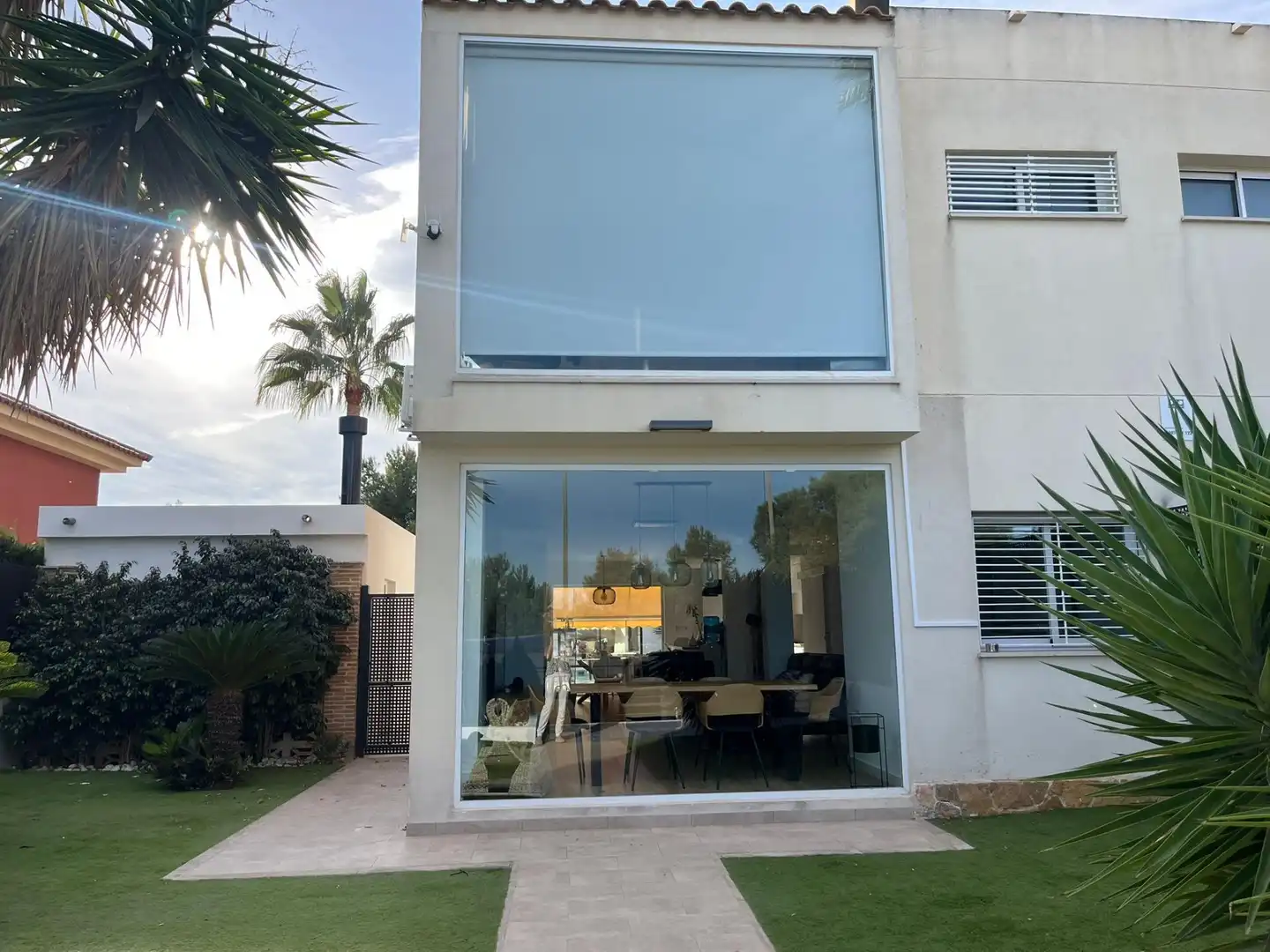 Exterior view of Detached homes for sale in Monforte del Cid  with Air Conditioner, Private garden and Parquet flooring