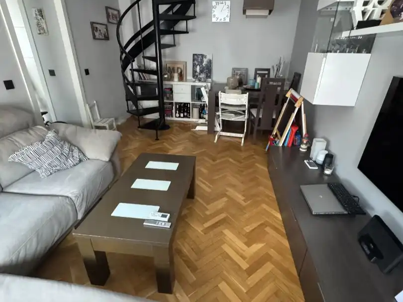 Sala d'estar de Àtic en venda en Villa de Vallecas