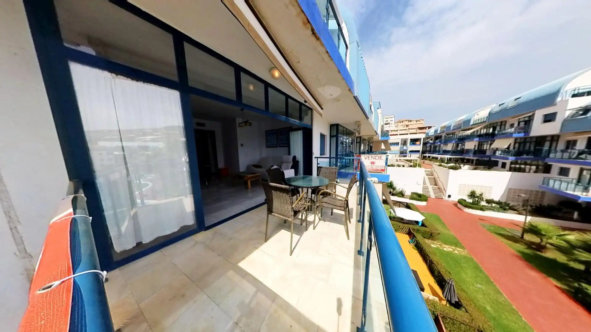Terrasse von Wohnung zum Verkauf in Gualchos mit Klimaanlage, Heizung und Terrasse