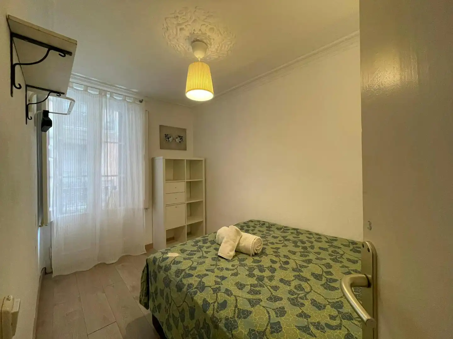 Schlafzimmer von Wohnung zur untervermieten in Barcelona mit Heizung, Möbliert und Waschmaschine