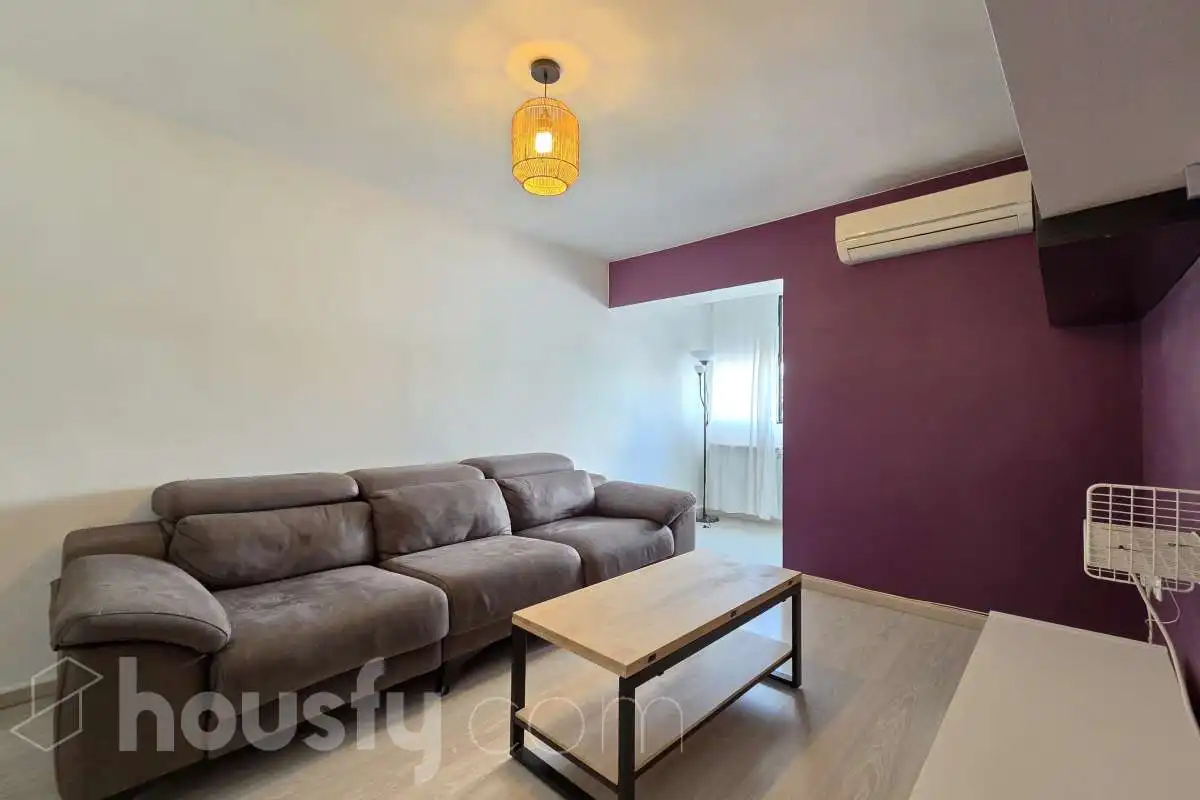 Wohnzimmer von Wohnung zur Miete in Madrid mit Klimaanlage, Heizung und Möbliert