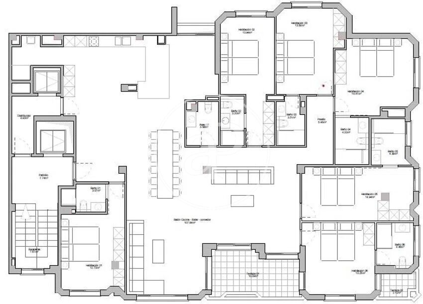 Flat to rent in  Valencia Capital  with Air Conditioner, Heating and Terrace