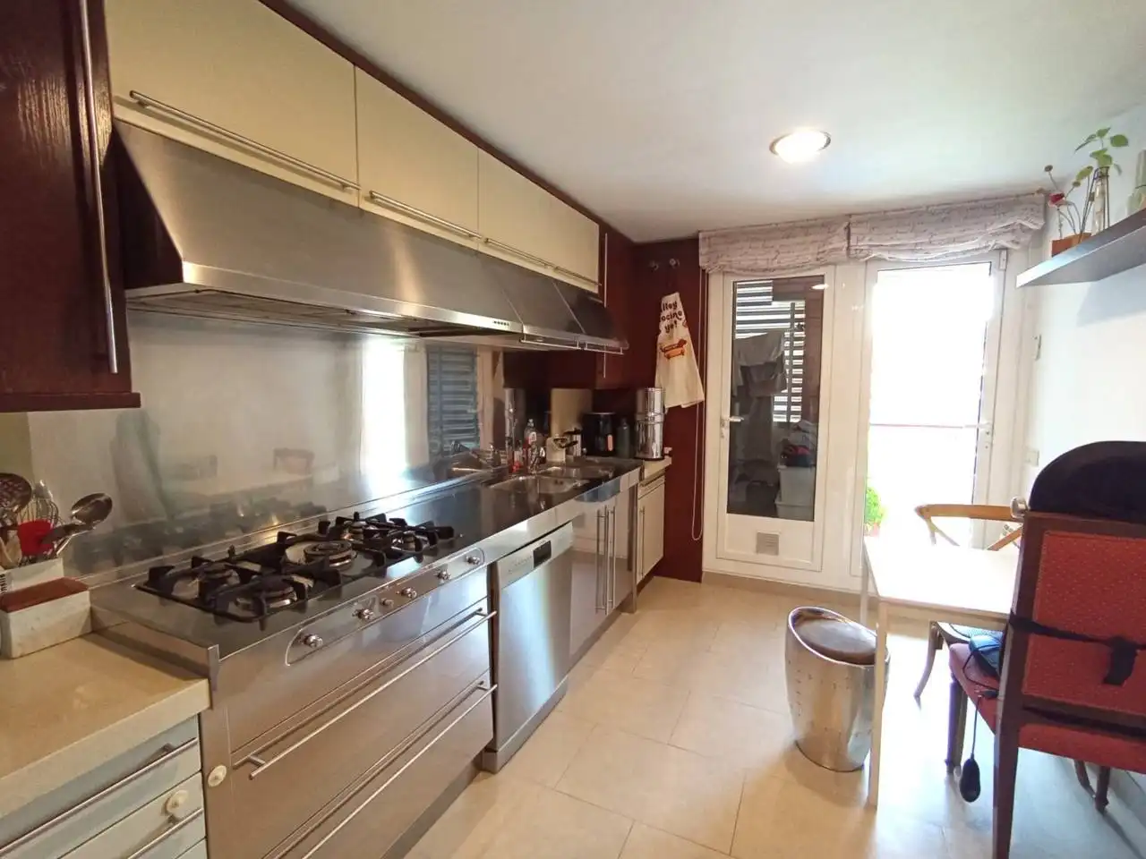 Küche von Wohnung zur Miete in Sant Cugat del Vallès mit Klimaanlage, Heizung und Parkett