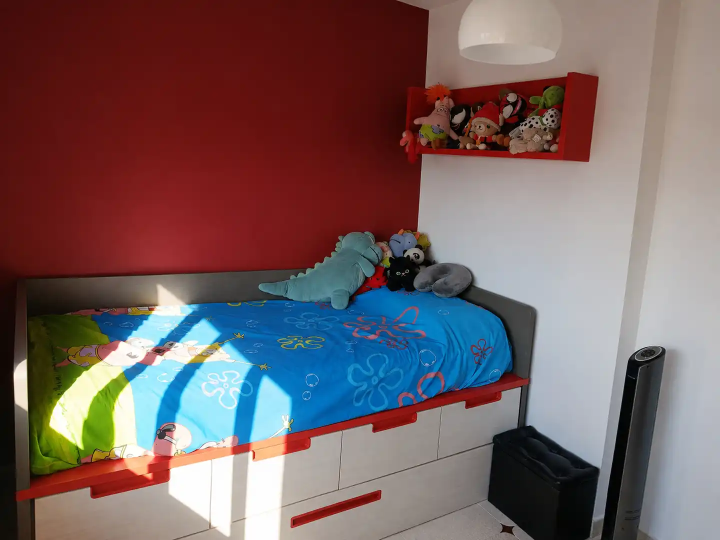 Bedroom of Flat for sale in Badalona  with Air Conditioner and Balcony