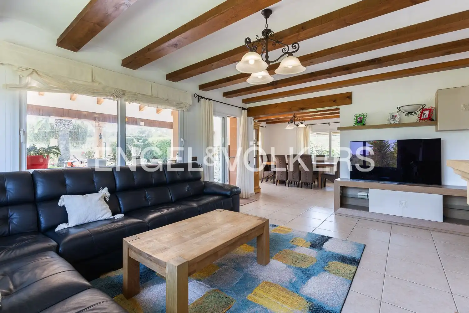 Sala de estar de Finca rústica en venta en Jávea / Xàbia con Aire acondicionado, Calefacción y Jardín privado