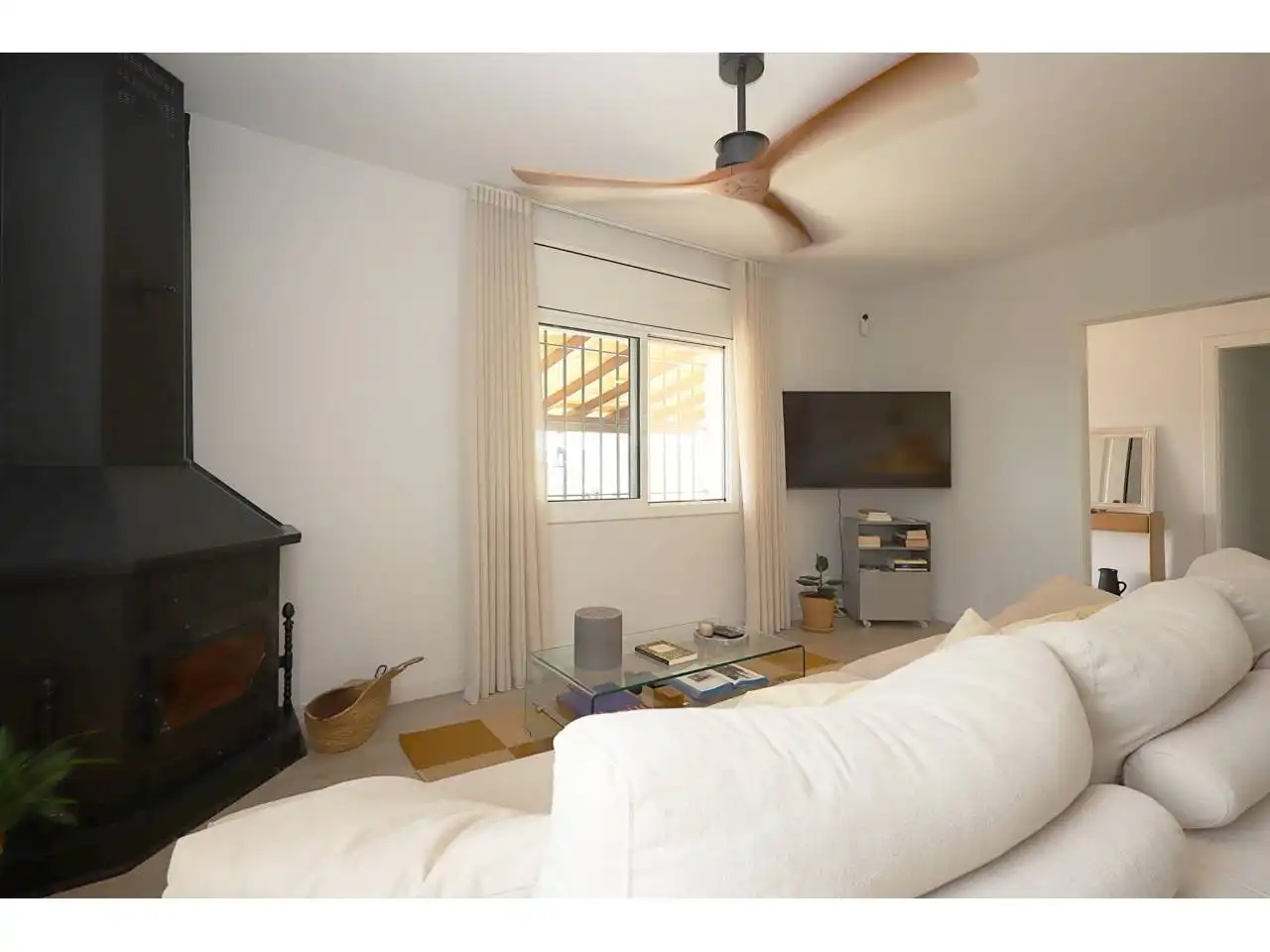 Living room of Houses for sale in Lloret de Mar  with Heating, Private garden and Parquet flooring