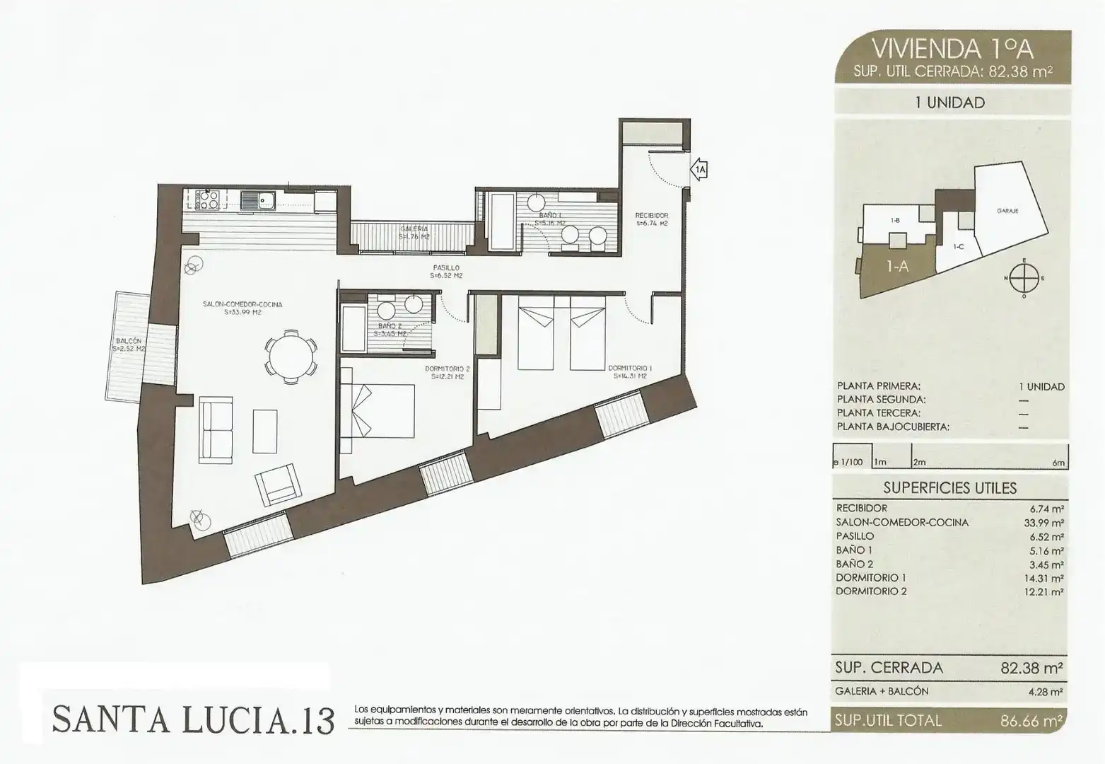 Piso en venta en Caspe con Balcón