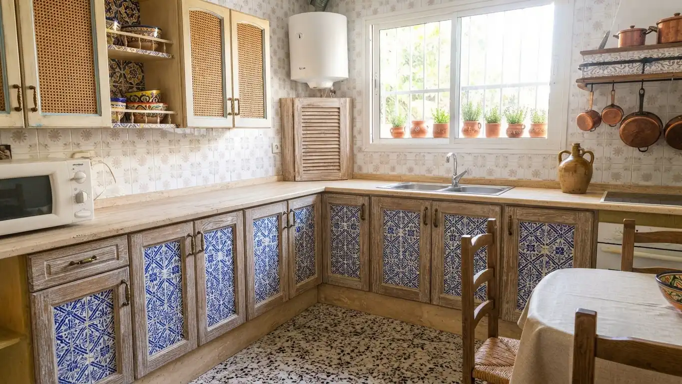 Cocina de Finca rústica en venta en Rincón de la Victoria con Jardín privado, Terraza y Trastero