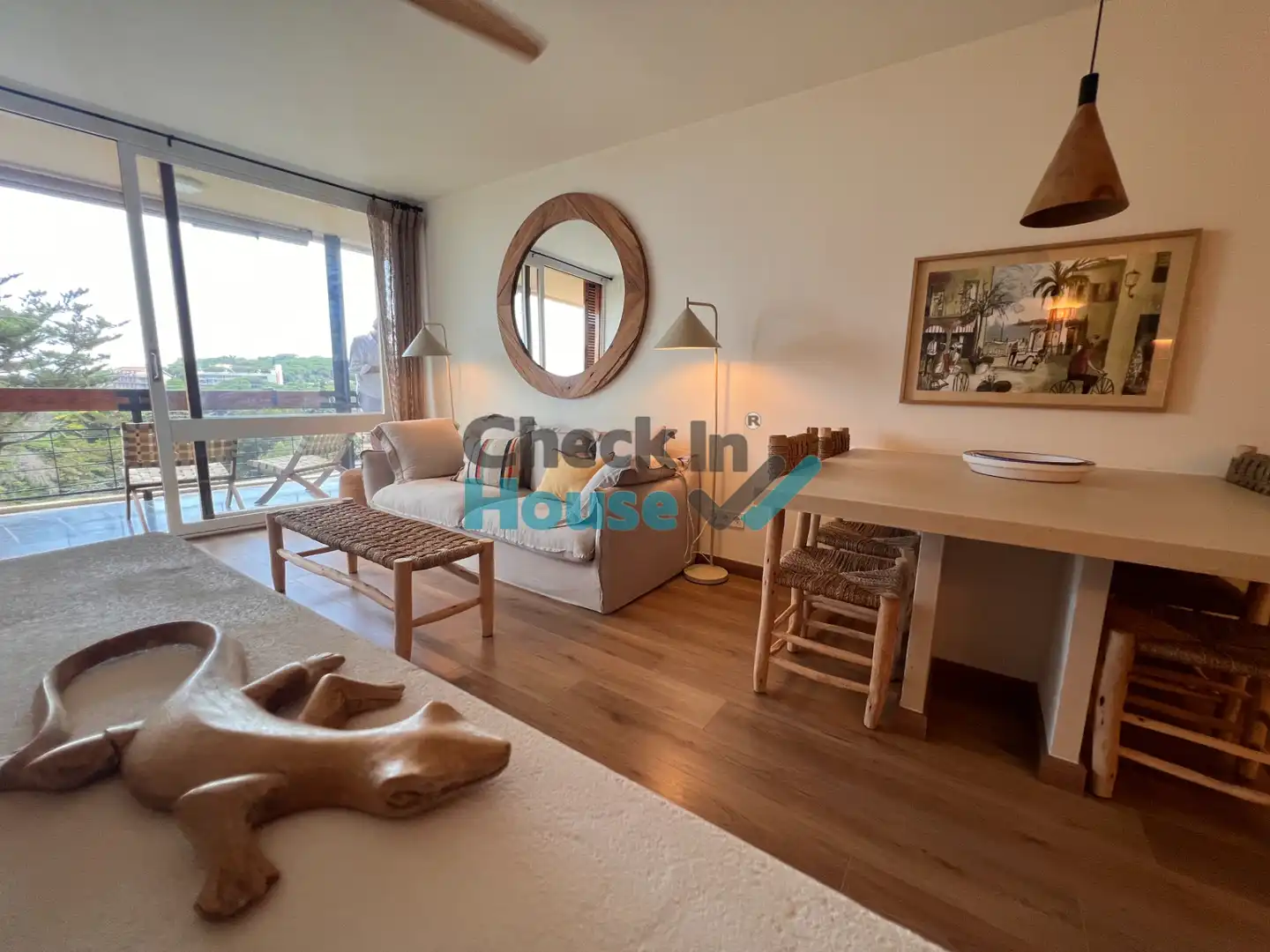 Sala d'estar de Apartament de lloguer en Sant Feliu de Guíxols amb Moblat, Forn i Rentadora