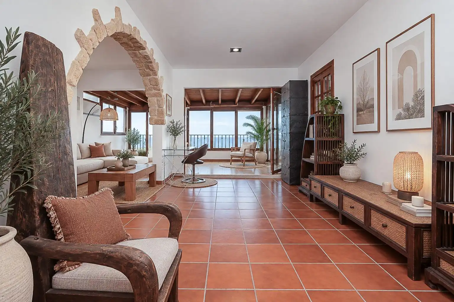 Wohnzimmer von Haus oder Chalet zum Verkauf in El Campello mit Gemeinschaftspool