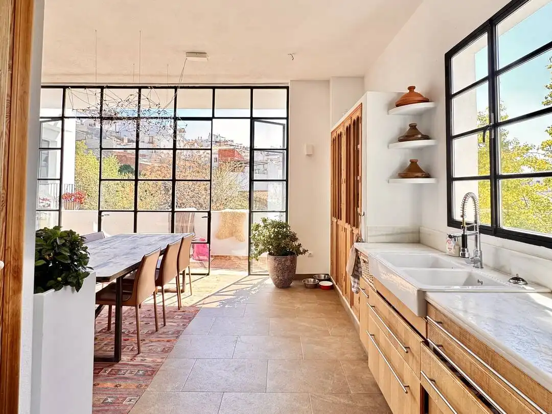 Kitchen of Houses for sale in Periana  with Private garden, Terrace and Swimming Pool