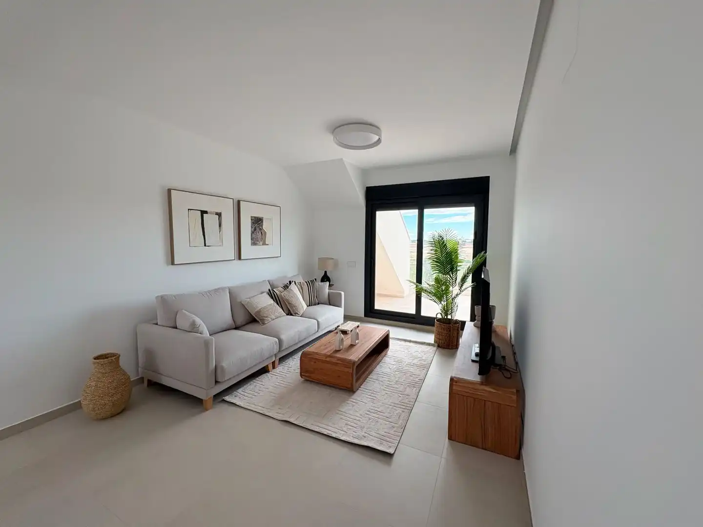 Living room of Flat for rent in Pilar de la Horadada  with Air Conditioner, Heating and Terrace
