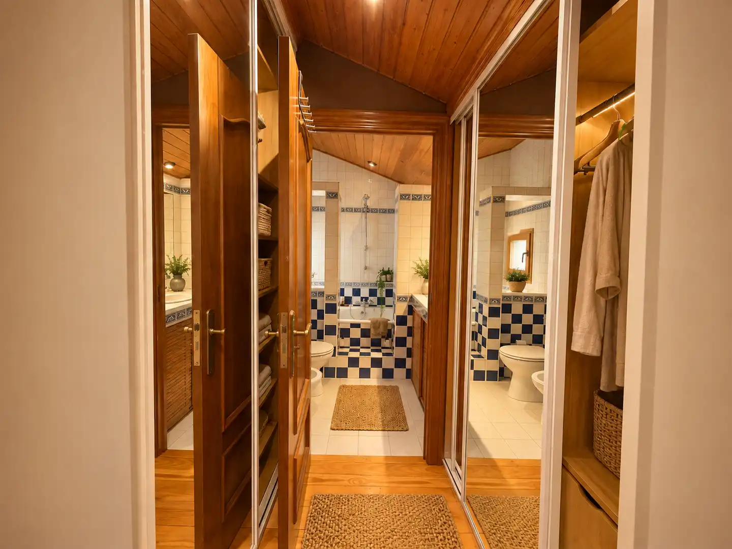 Badezimmer von Maisonette zum Verkauf in Zaragoza mit Heizung, Parkett und Terrasse