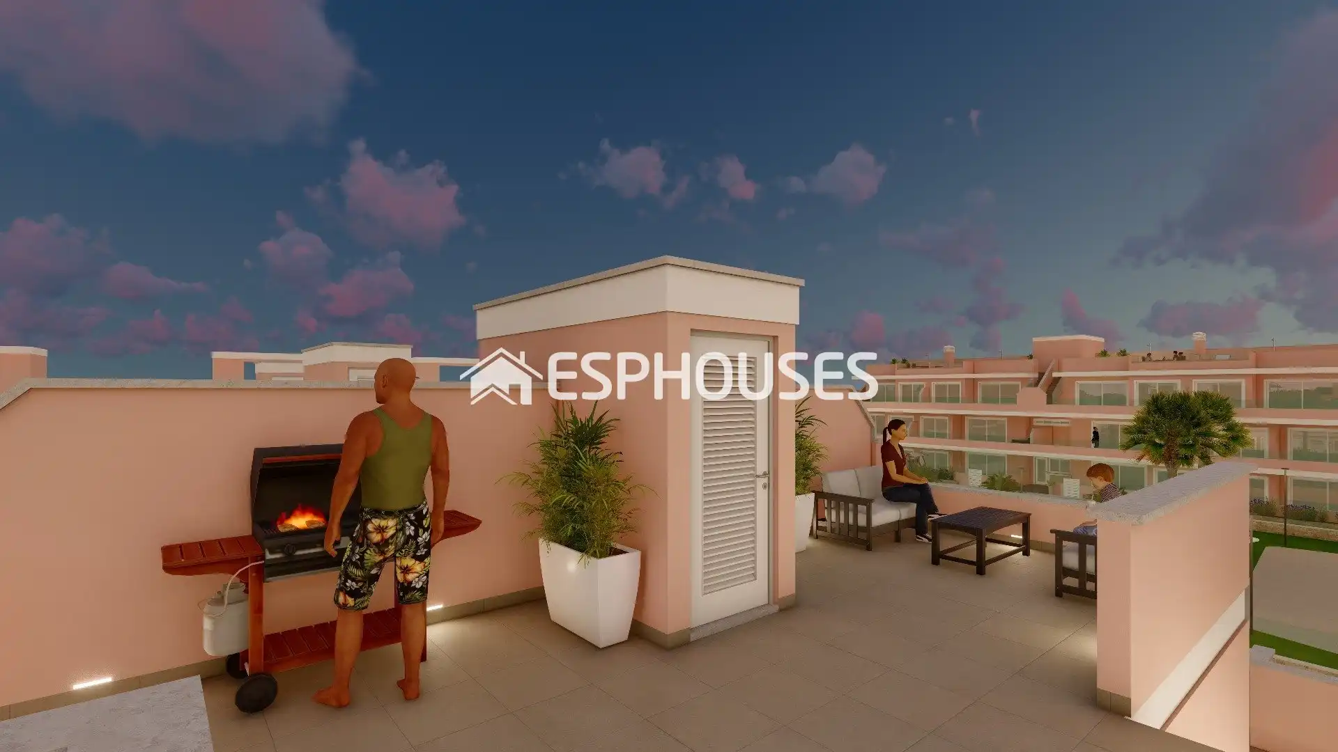 Adosado con terraza en venta en Pueblo Latino, imagen 3