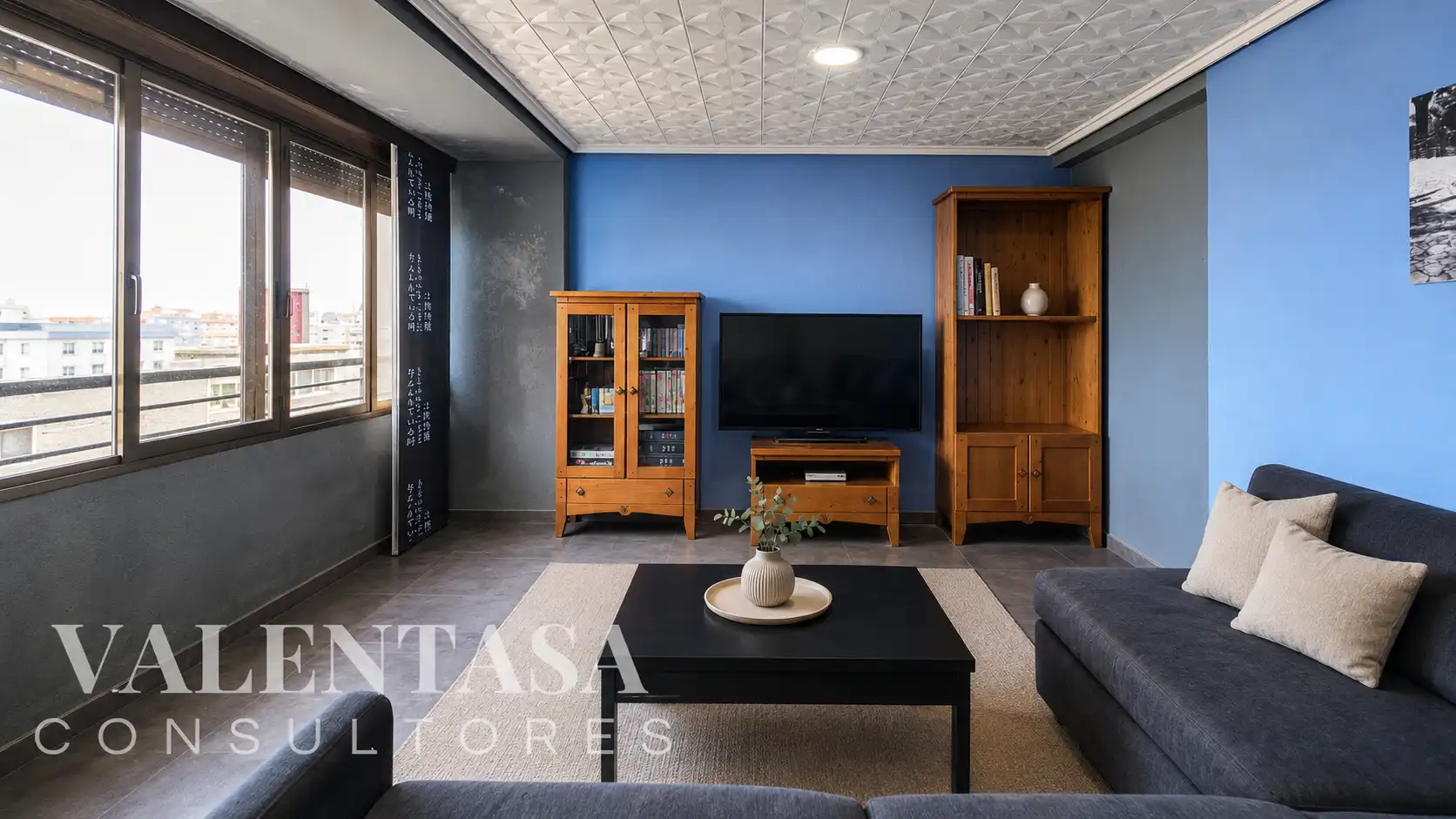 Sala de estar de Piso en venta en Valencia con Aire acondicionado, Calefacción y Amueblado