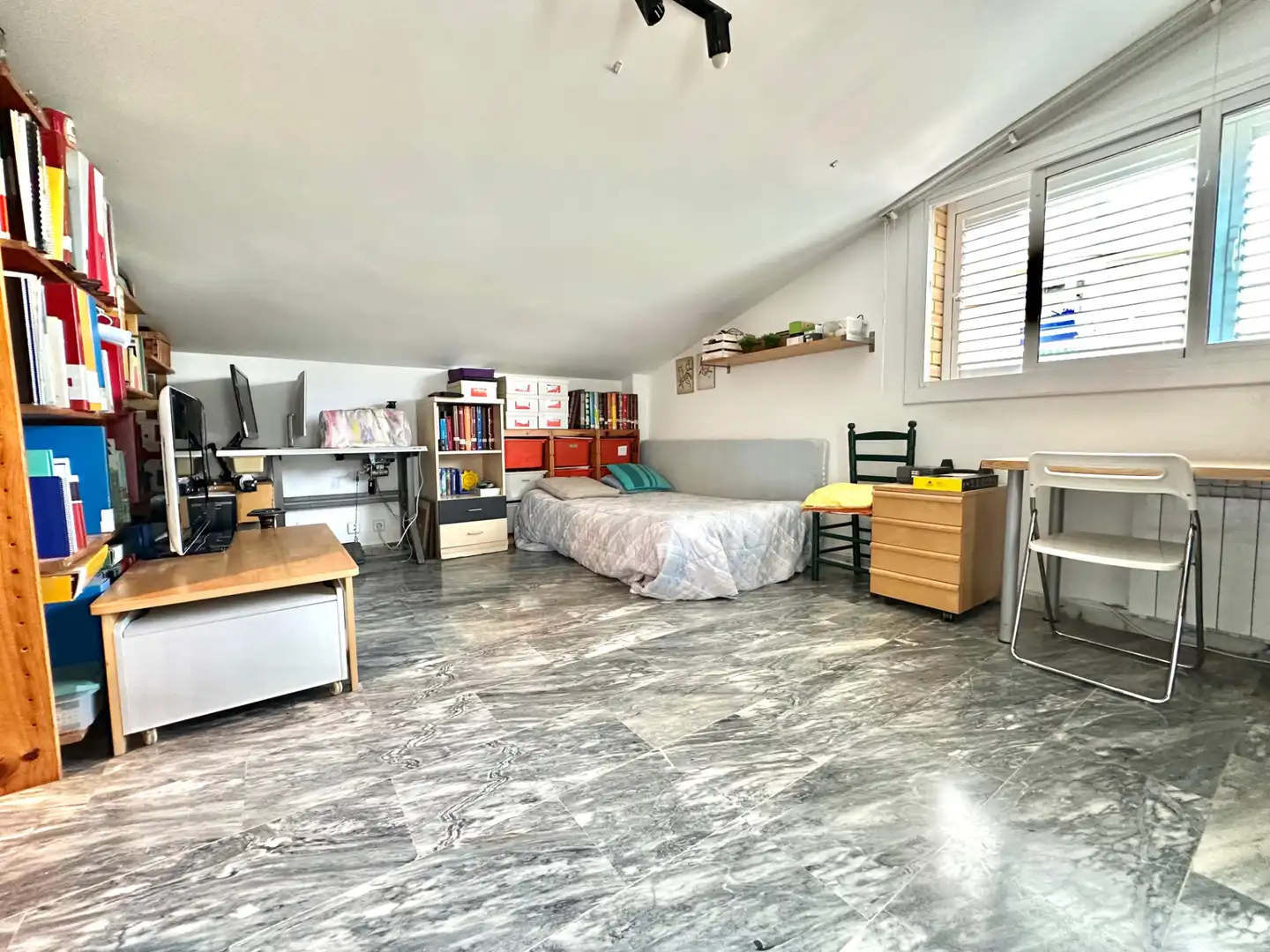 Bedroom of Detached homes for sale in Santa Coloma de Gramenet  with Air Conditioner, Heating and Terrace