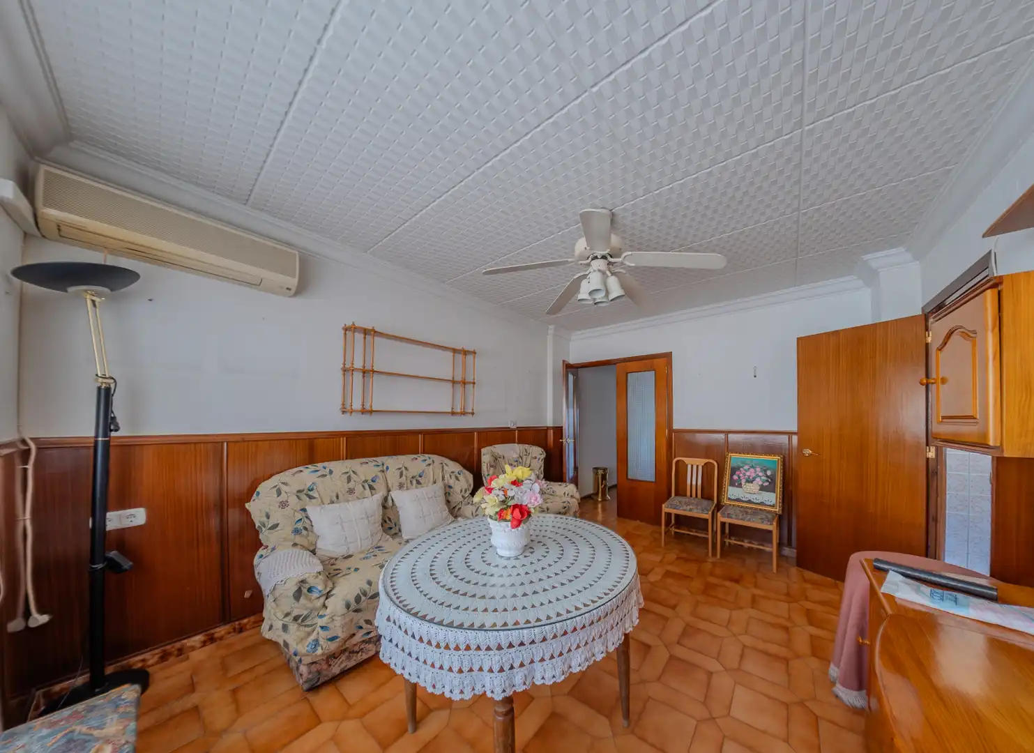 Sala d'estar de Pis en venda en Murcia amb Moblat i Balcó
