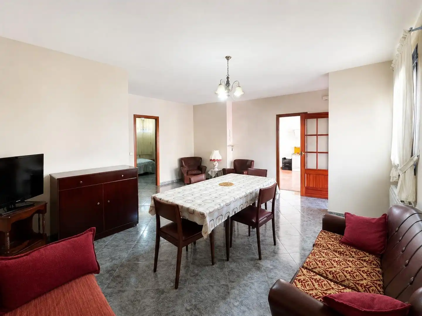 Sala de estar de Casa o chalet en venta en Madroñera con Aire acondicionado, Calefacción y Terraza