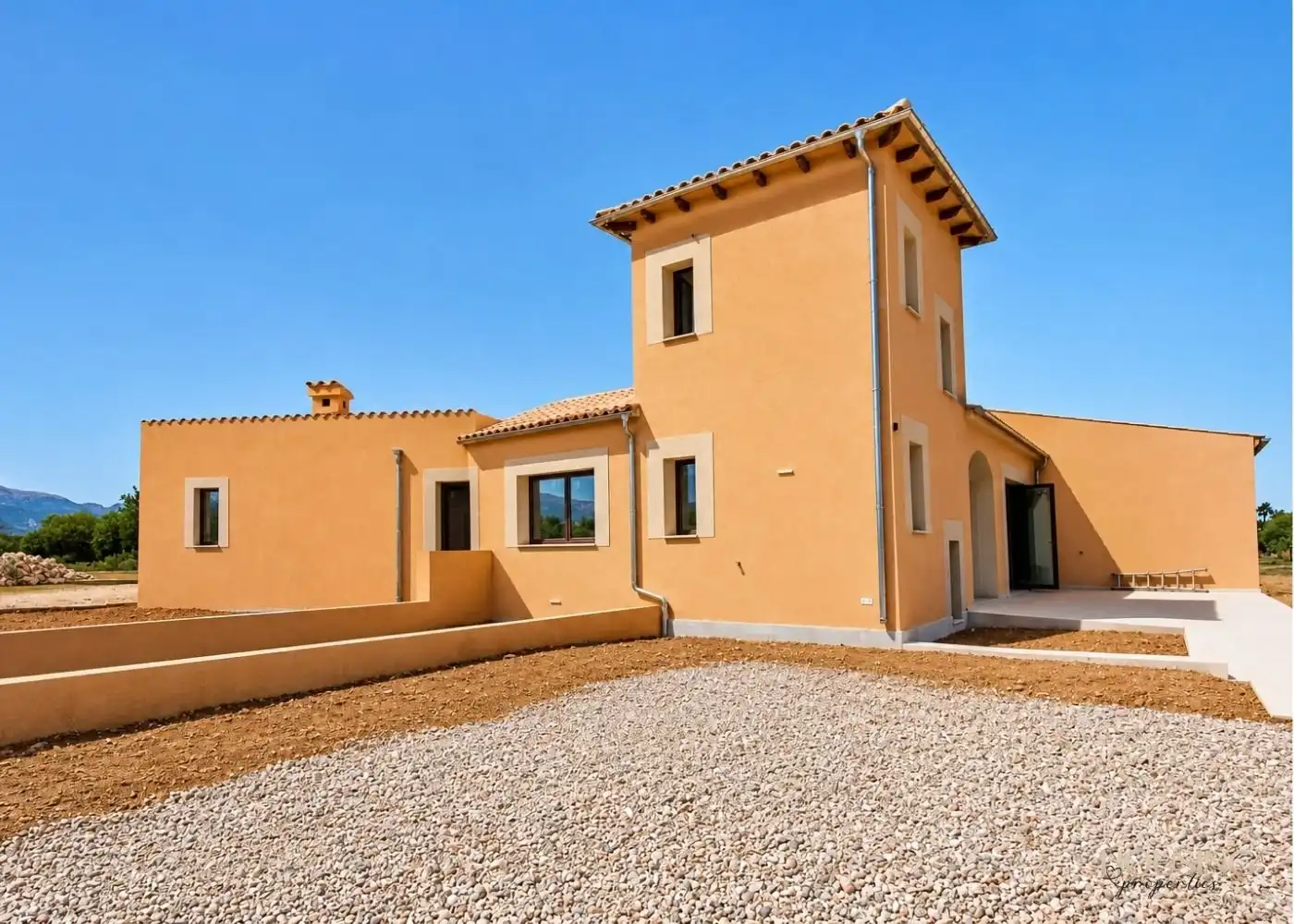 Exterior view of Country homes for rent in Consell  with Air Conditioner, Heating and Private garden
