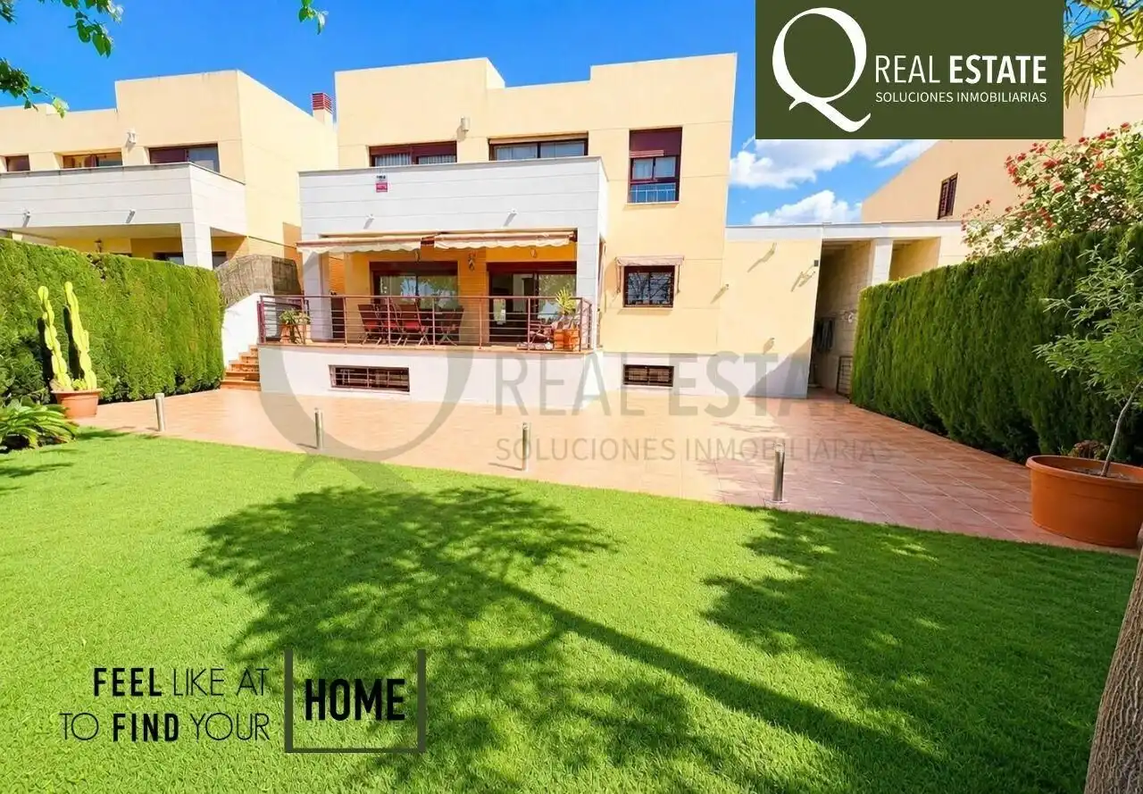 Exterior view of Flat for sale in Mutxamel  with Air Conditioner, Private garden and Terrace