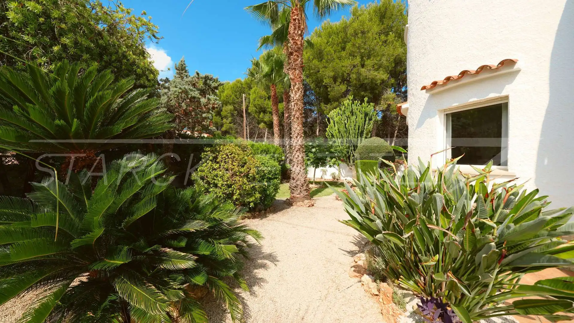 Jardí de Casa o xalet en venda en Els Poblets amb Aire condicionat, Jardí privat i Piscina