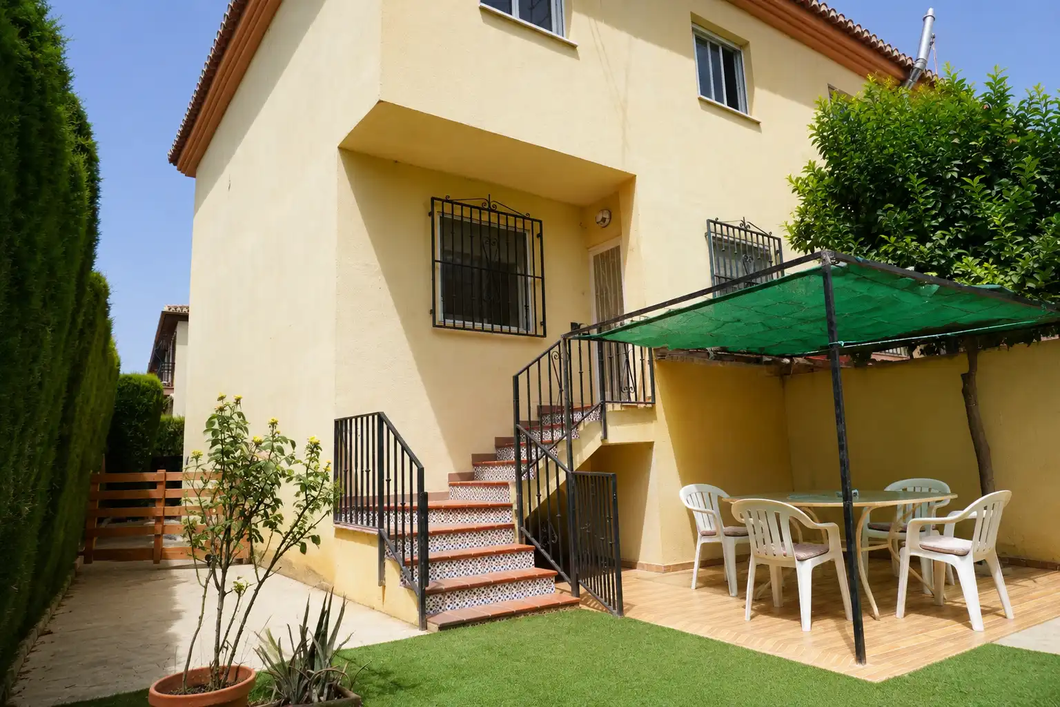 Jardín de Casa adosada en venta en Vegas del Genil con Jardín privado, Terraza y Amueblado
