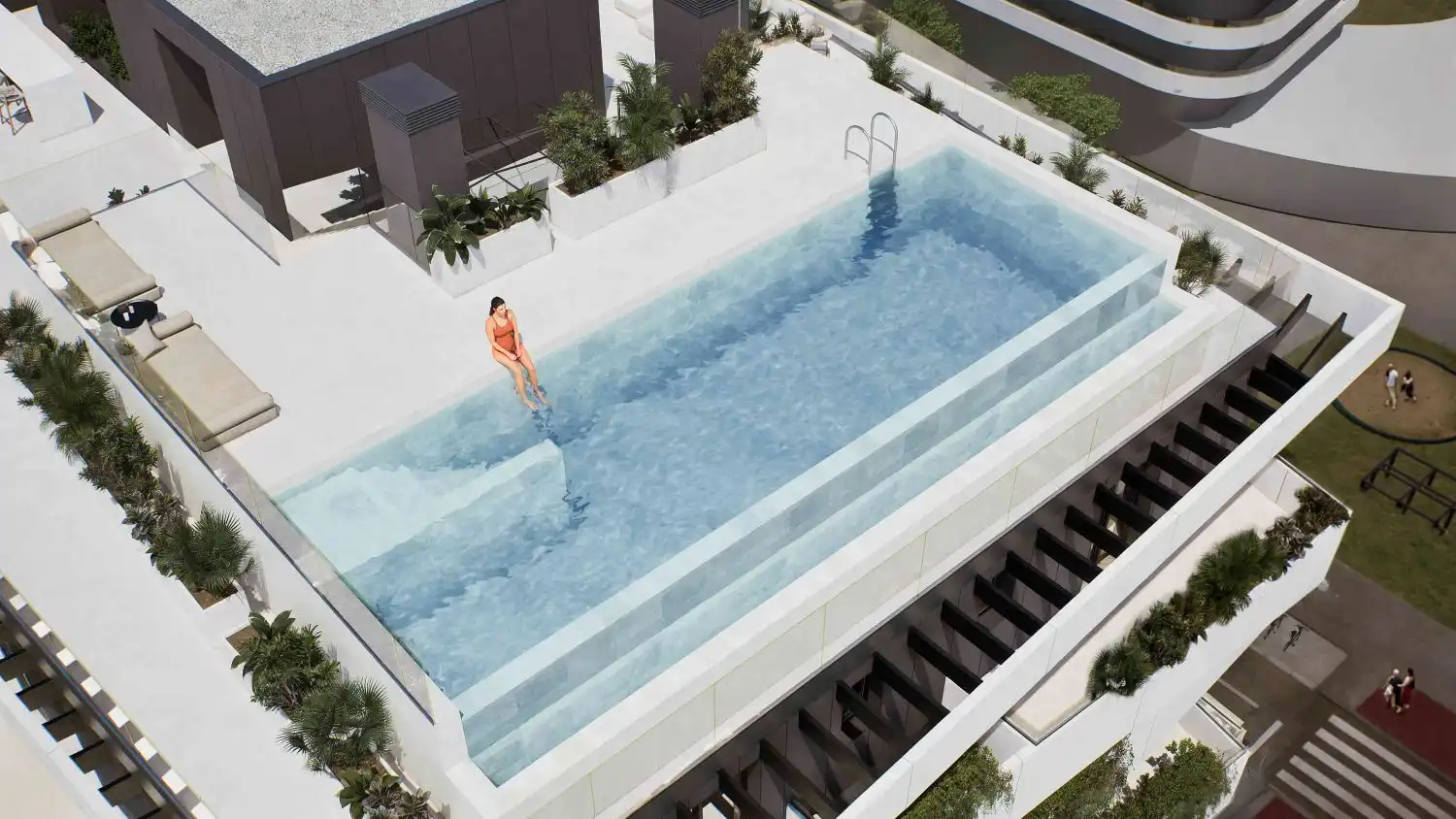 Piscina de Dúplex en venta en Málaga con Aire acondicionado, Calefacción y Terraza