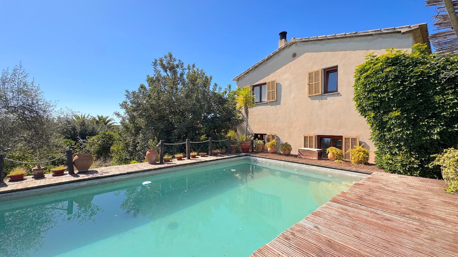 Vista exterior de Finca rústica en venta en Santa María del Camí con Calefacción, Jardín privado y Terraza