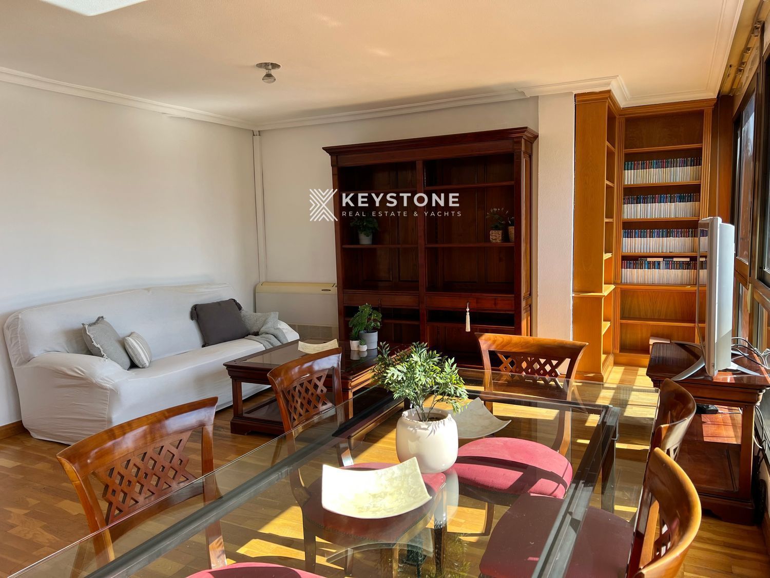 Living room of Flat to rent in Alicante / Alacant  with Air Conditioner, Heating and Furnished