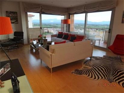 Sala d'estar de Àtic en venda en Figueres amb Terrassa