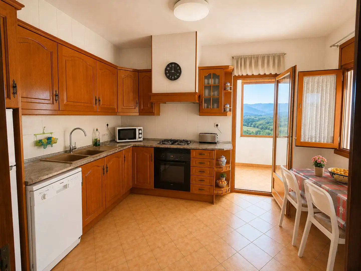 Kitchen of Houses for sale in Horta de Sant Joan  with Air Conditioner, Terrace and Swimming Pool