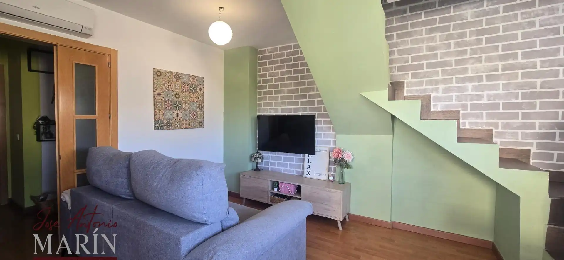 Sala de estar de Dúplex de alquiler en Badajoz con Aire acondicionado, Terraza y Amueblado