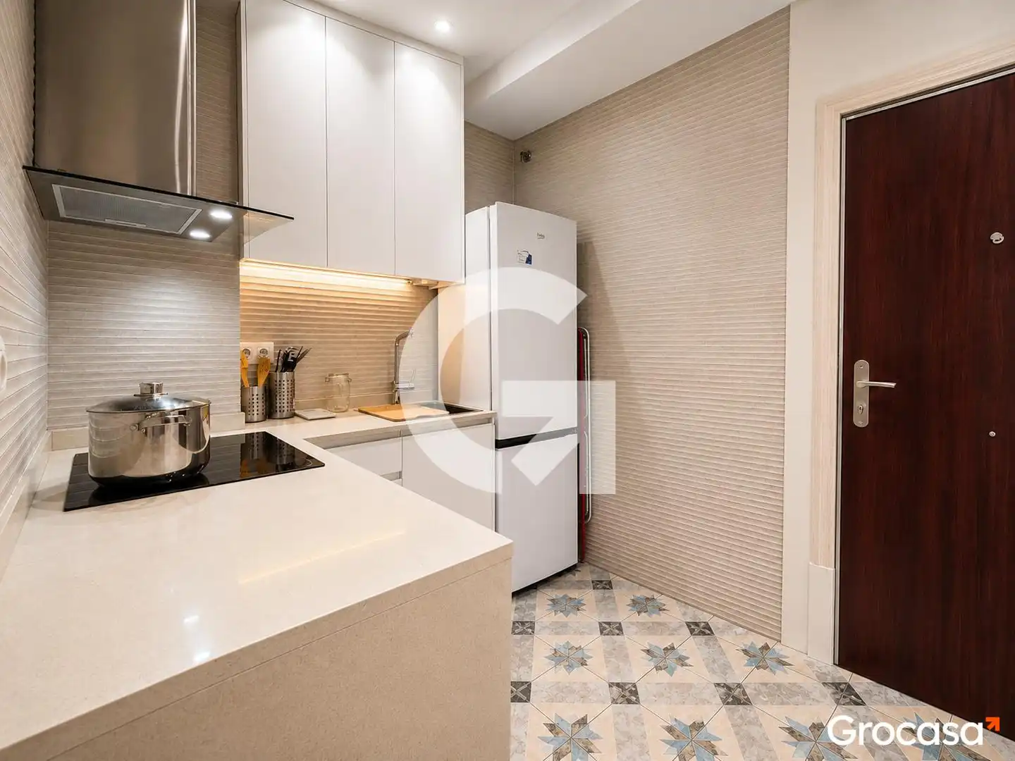 Kitchen of Flat for sale in Barcelona  with Heating, Furnished and Oven
