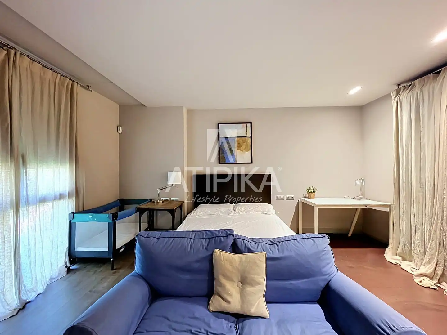 Dormitori de Casa o xalet de lloguer en Sitges amb Aire condicionat, Terrassa i Piscina