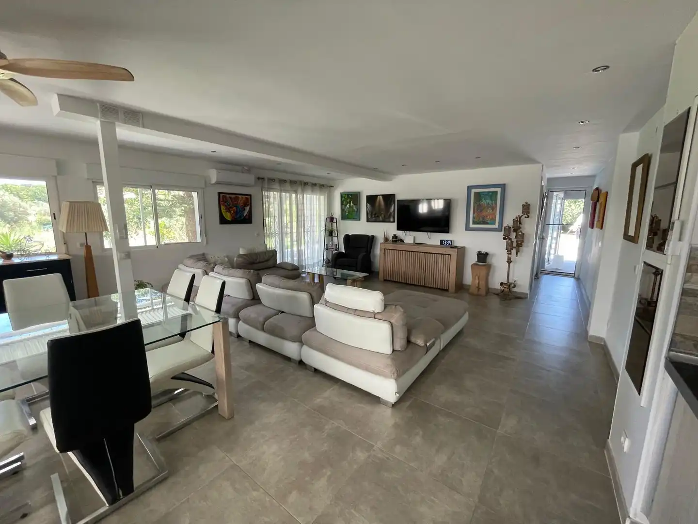 Living room of Houses for sale in Alhaurín El Grande  with Air Conditioner, Private garden and Terrace