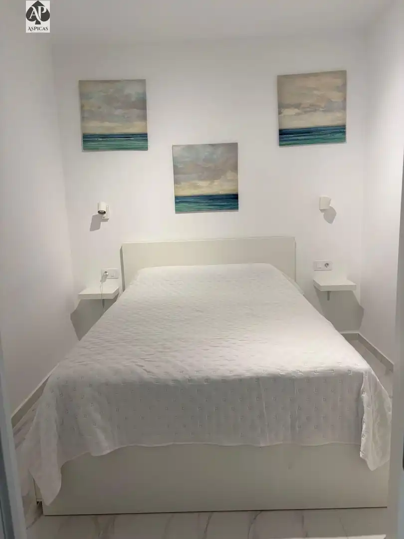 Schlafzimmer von Wohnung zur Miete in San Bartolomé de Tirajana mit Klimaanlage, Privatgarten und Terrasse